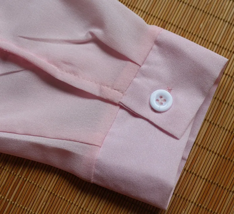 Women's Summer Long-Sleeved Chiffon Blouse
