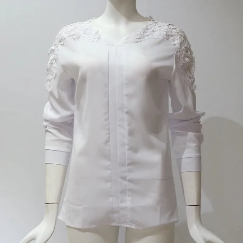 Women's Summer Long-Sleeved Chiffon Blouse
