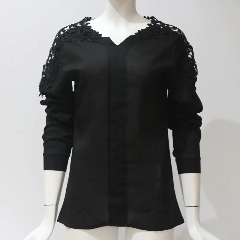 Women's Summer Long-Sleeved Chiffon Blouse